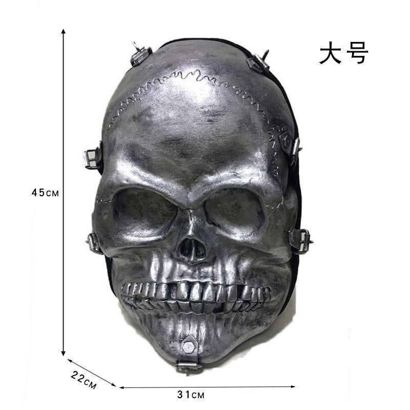 Personalized Street Cool Rock MEN Backpack Grimace Pattern Skull