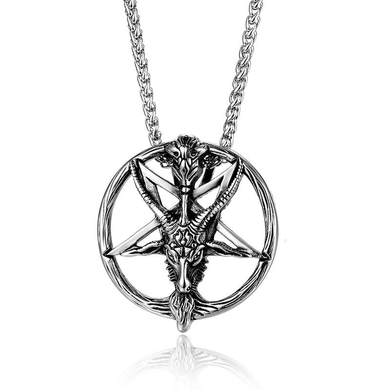 Baphomet Satan Necklace Satanic Jewelry Stainless Steel