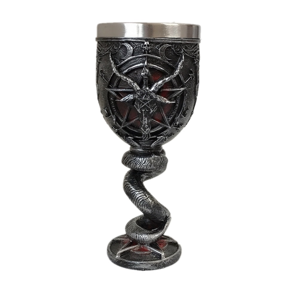 Skull Baphomet Beer Coffee Mugs Stainless Steel Tea Wine Cups Creative Drinkware