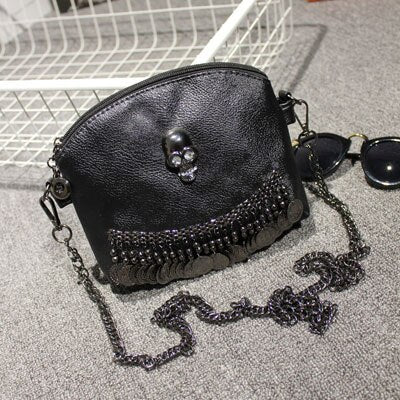 2019 New Designer Women Tassel Skull Chain Bag