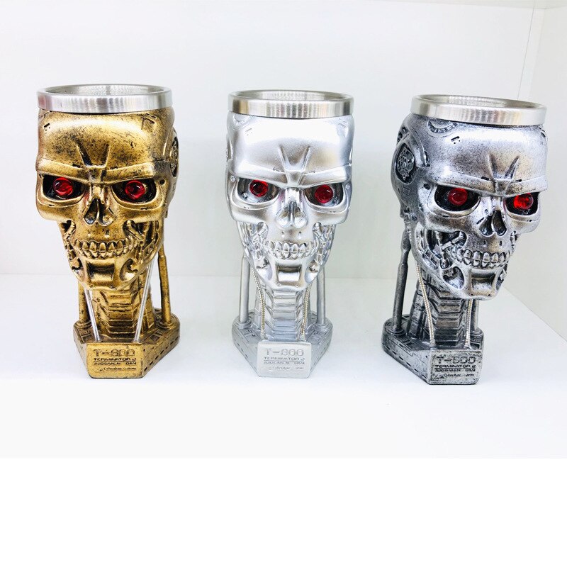 3D Model Skull Skull Goblet Terminator Cup Ashtray Decoration Decorative Cup Red Wine Glass