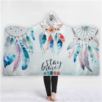 Fashion Sugar Skull Flower Hooded Blanket for Adults Floral Gothic