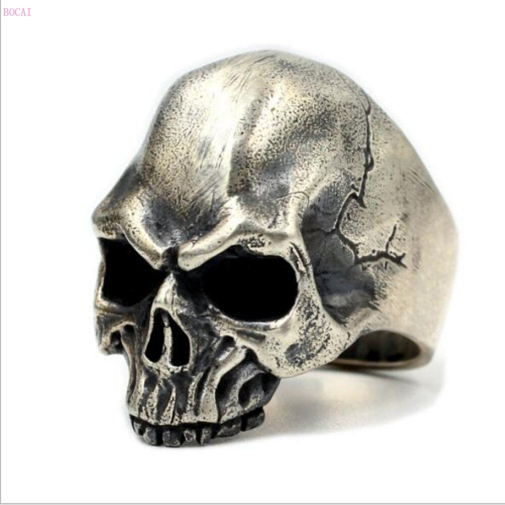 2020 news fashion SKULL rings silver s925 Sterling Silver Handmade
