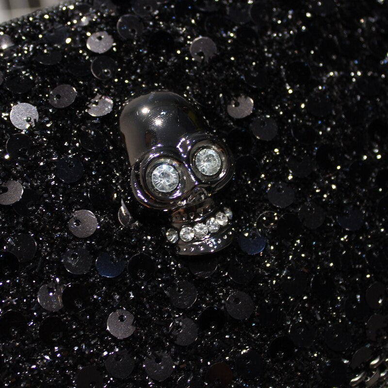 2019 New Designer Women Tassel Skull Chain Bag