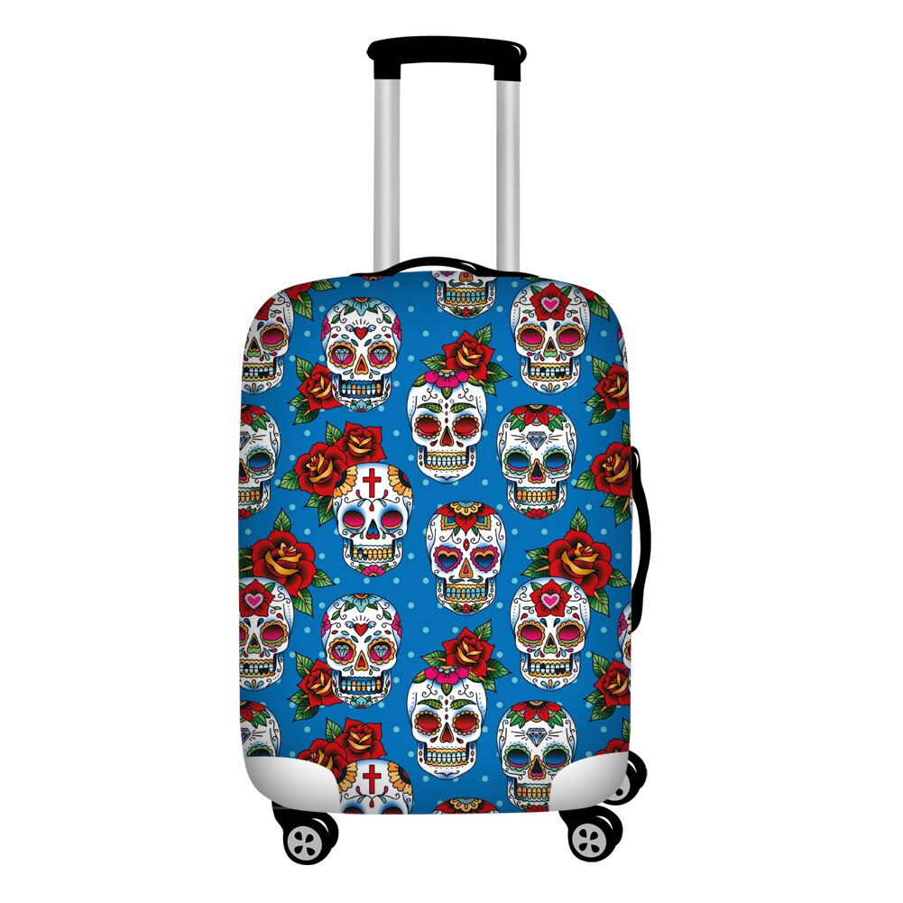 Sugar Skull Dust-proof Luggage Cover Suitcase Protective Bag Case