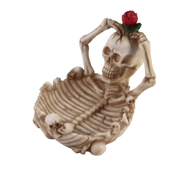 Creative Resin Skeletons Ashtrays Retro Skull Ashtray