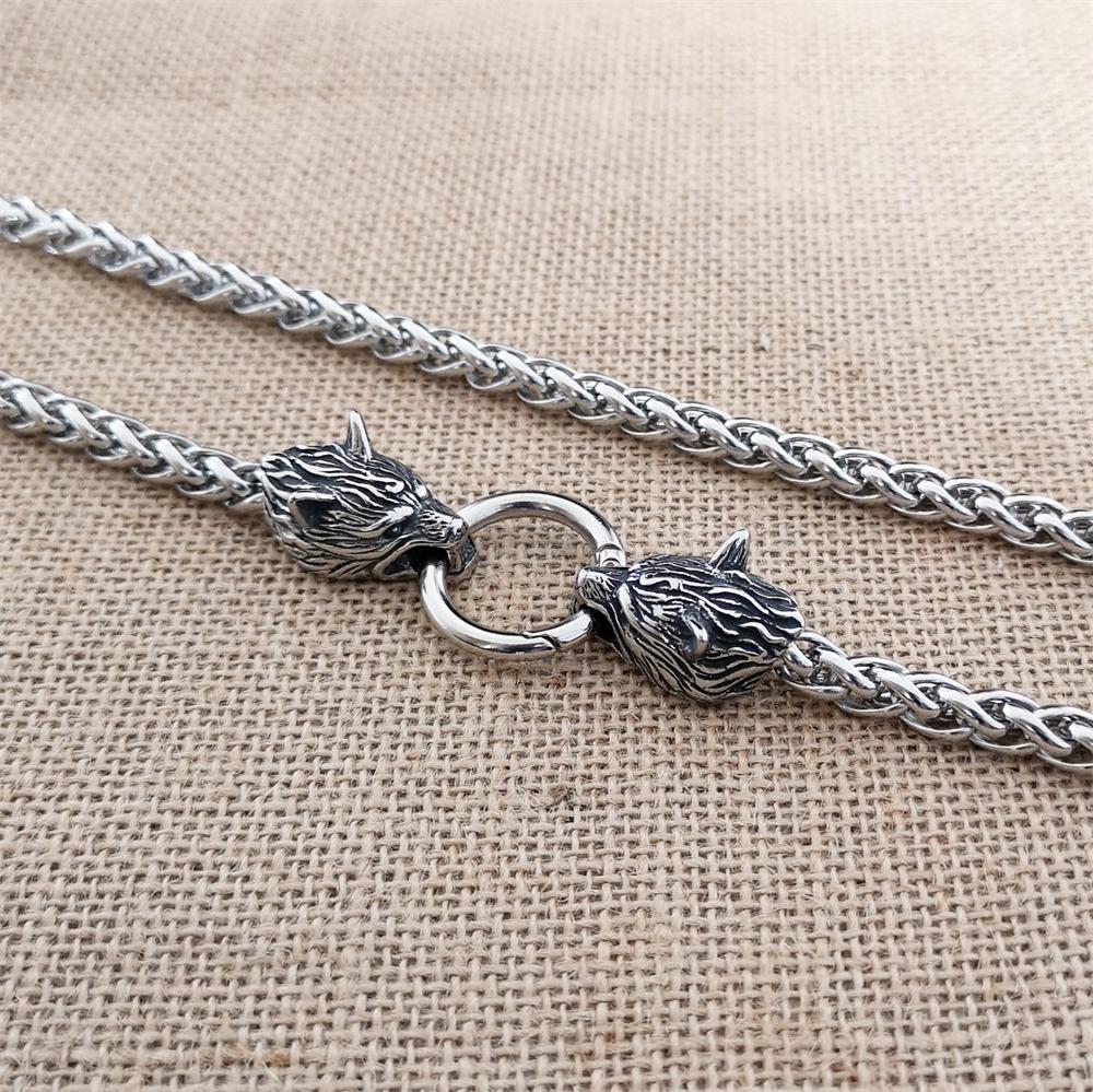 Nordic Viking Raven Stainless steel pendant necklace