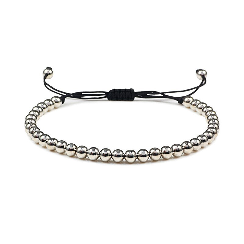Charm Skull Head Copper Beads Bracelets Handmade