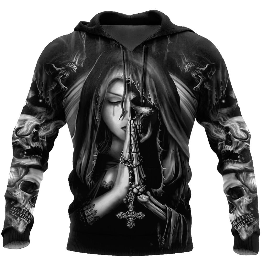 Skull Tattoo 3D All Over Printed Fashion Hoodies Men Hooded Sweatshirt Unisex Zip Pullover Casual Jacket Tracksuit