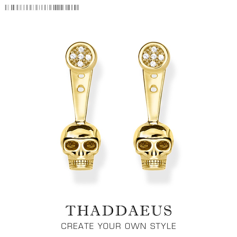Stud Earrings Ear Jackets Skull ,Thomas Style Glam Fashion Good