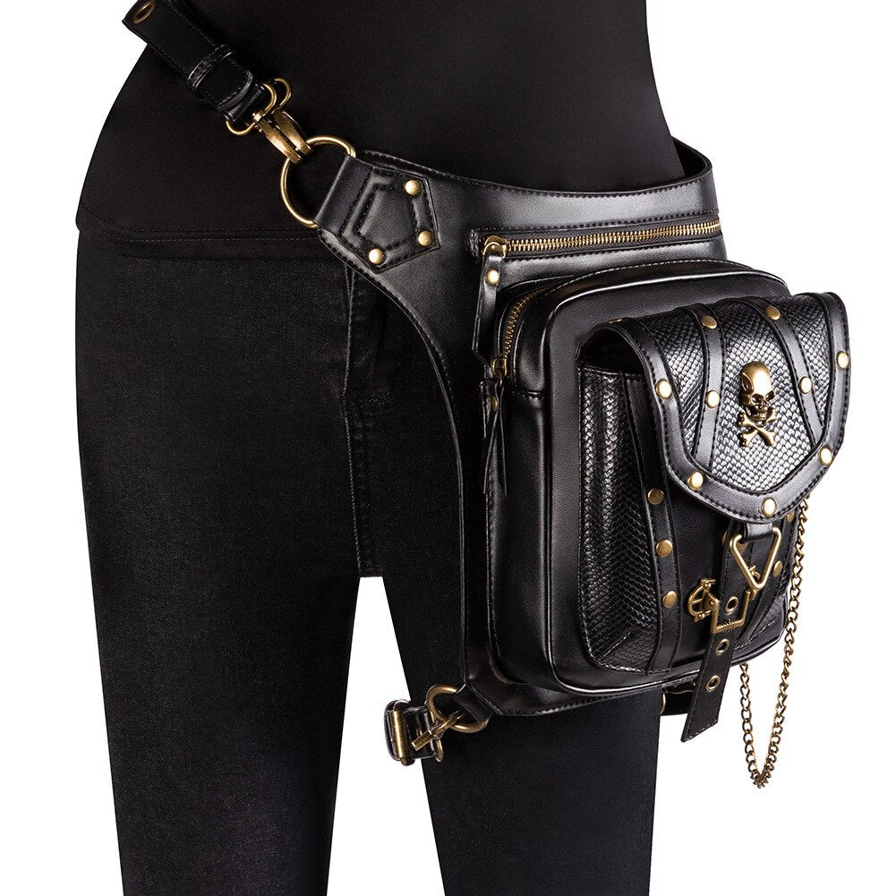 Lady Pockets Retro Messenger Bags Punk Vintage Steampunk