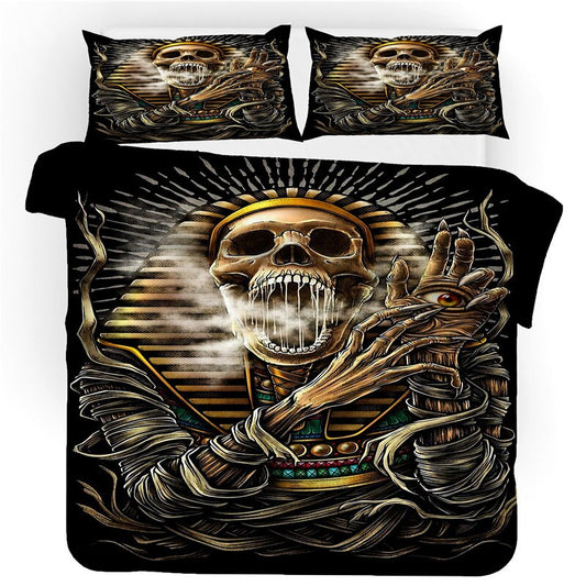 High quality Bedclothes sugar skull bedding sets queen