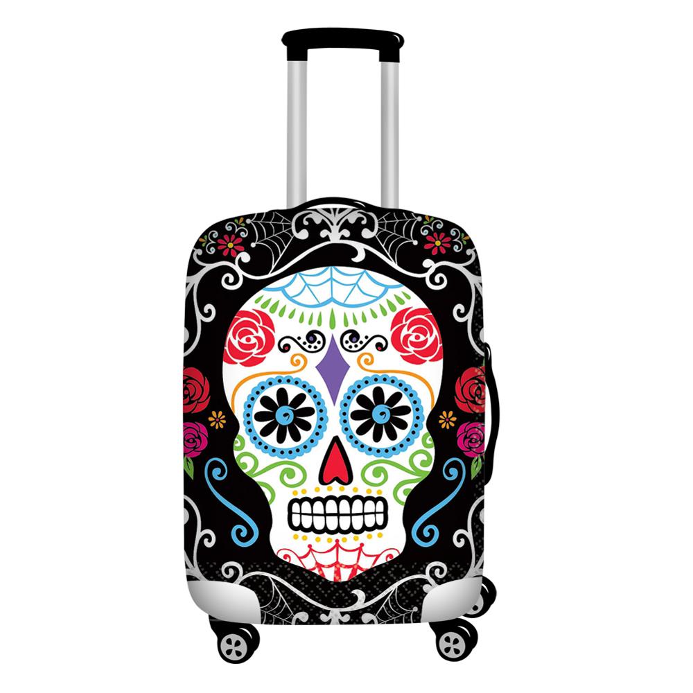 Sugar Skull Dust-proof Luggage Cover Suitcase Protective Bag Case