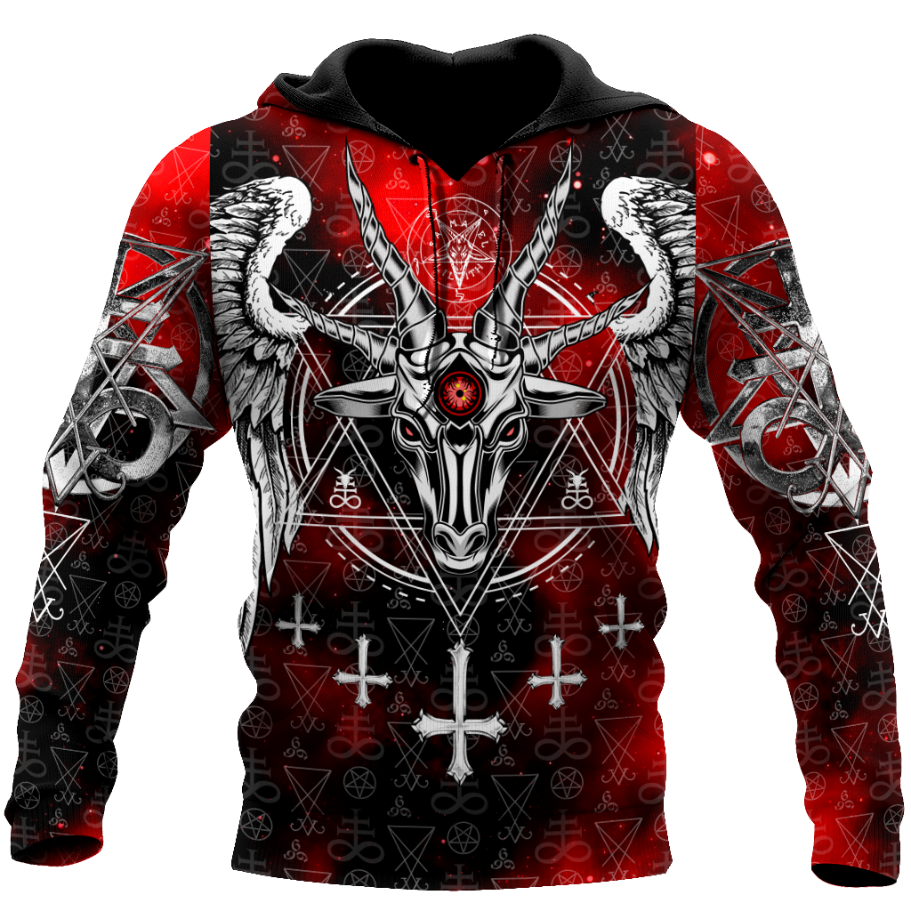 Satanic Devil Tattoo Red 3D All Over Printed Men Hoodie Unisex Casual Jacket Pullover Streetwear sudadera hombre