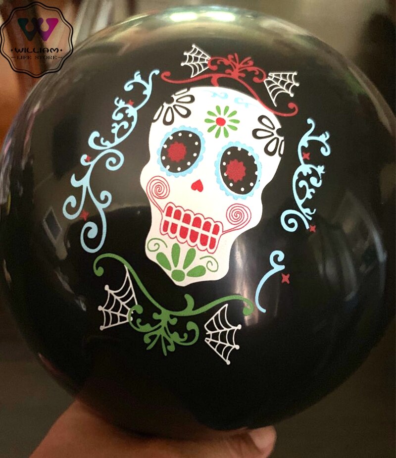 10pcs Day of The Dead Balloon Dia de los Muertos Latex Balloons
