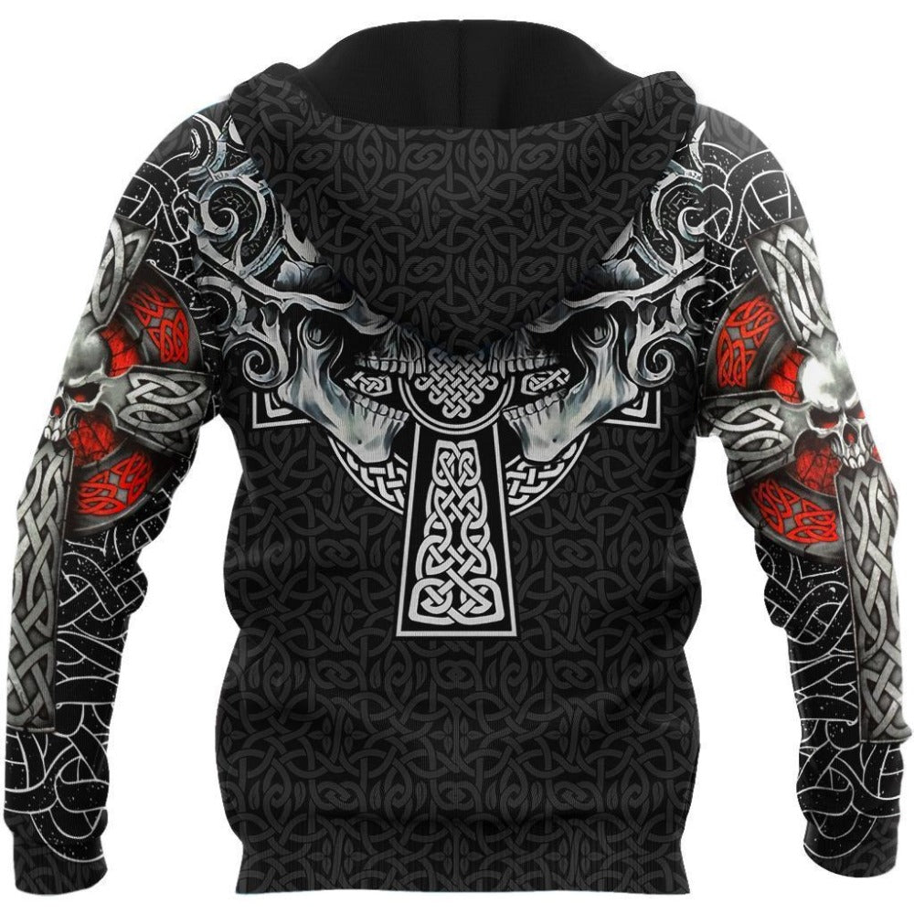 Viking Skull Tattoo 3D All Over Printed Fashion Hoodies Men Sweatshirt Unisex Zip Pullover Casual Jacket Tracksuit