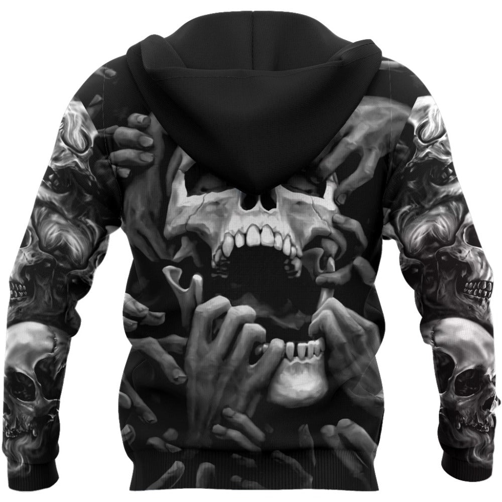 Skull Tattoo 3D All Over Printed Fashion Hoodies Men Hooded Sweatshirt Unisex Zip Pullover Casual Jacket Tracksuit