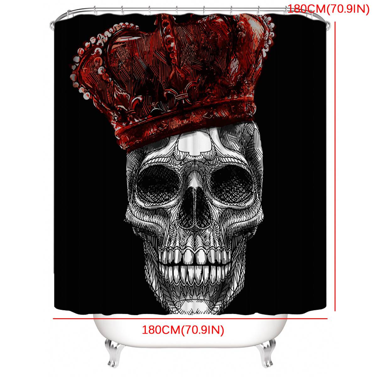 Shower Curtain Creatives Pattern Bathroom Set Bath Mat Set Pedestal Rug Lid Toilet Cover