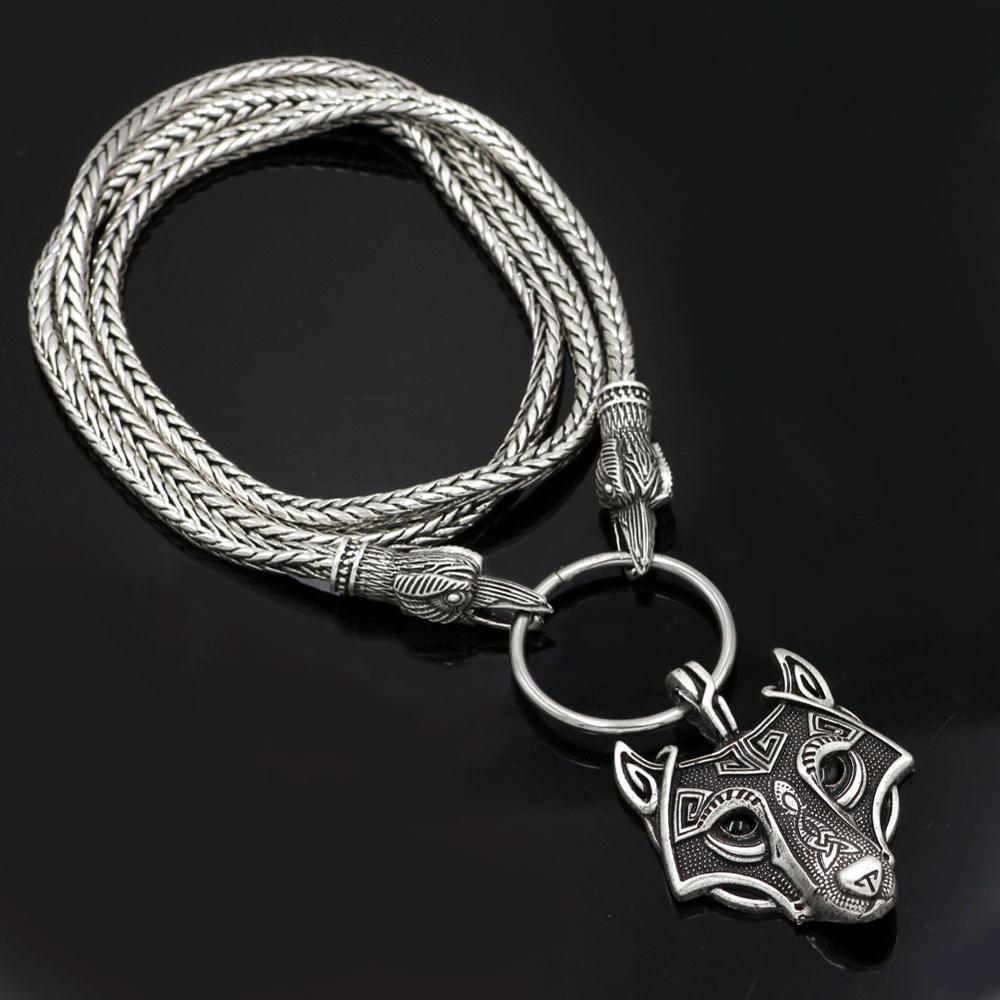 Norse Viking Raven Pendant Cord Odin's Ravens Of Thor's Hammer