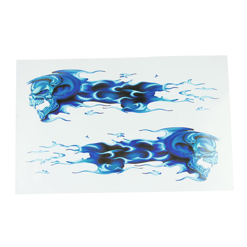 High Quality Automobile motorcycle necessary stickers/blue flames