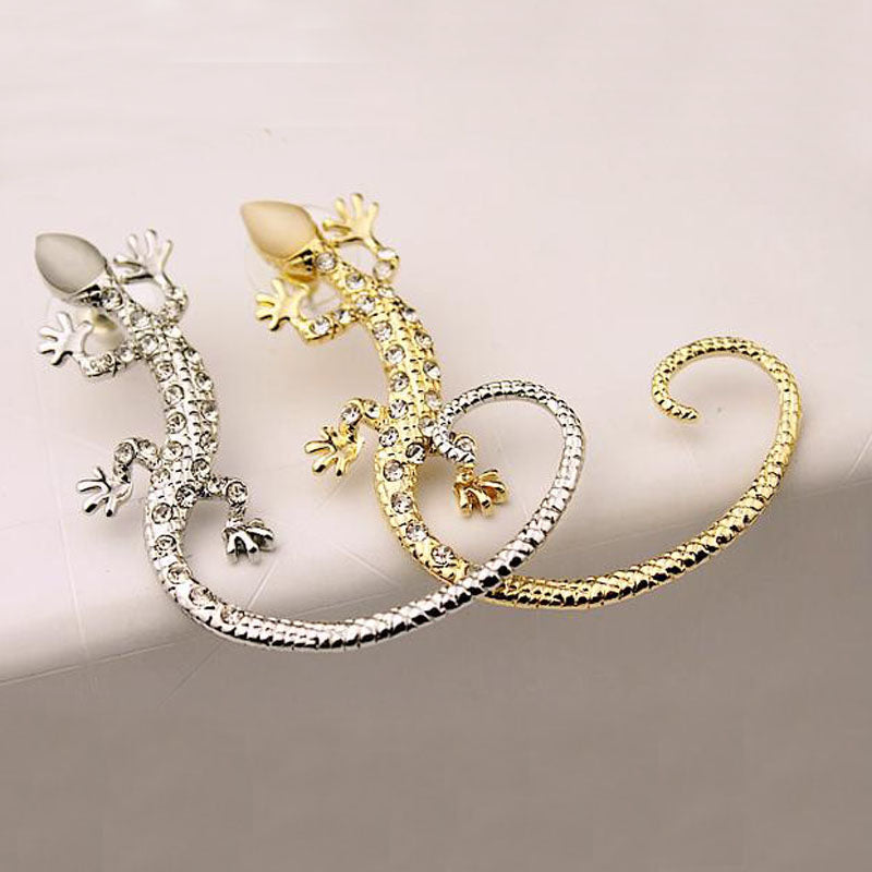 Hot 1 Pc Women Lady Girl Fashion Elegant Charming Lizard Design Ear Cuff Earrings Jewelry Gift