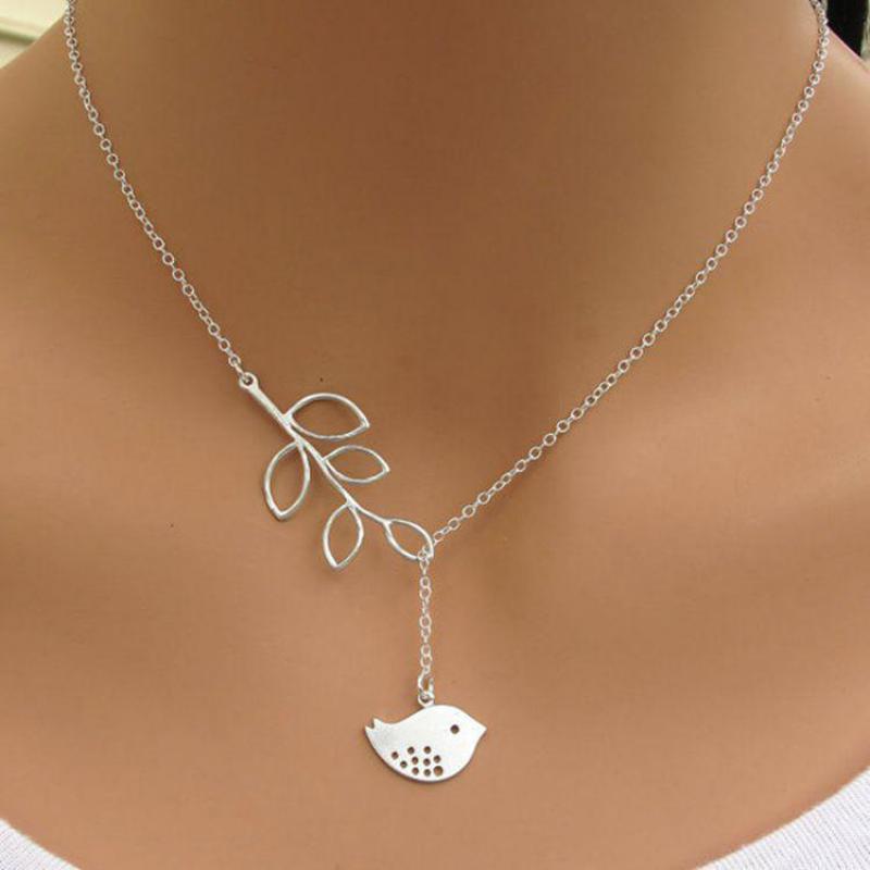 Hot Fashion Corss Jewelry Leaves Bird Pendant Necklace Maxi Statement Necklace Chokers Necklace For Women