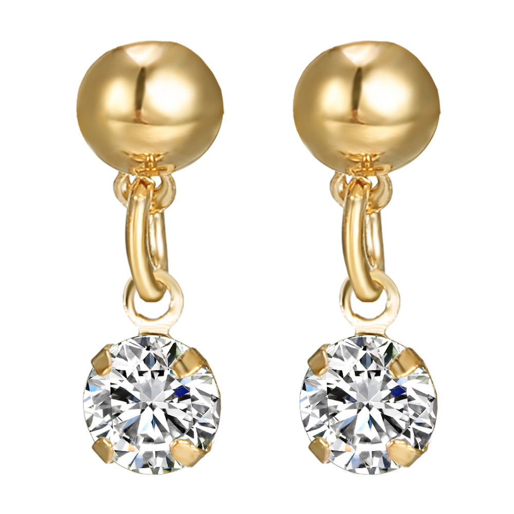 Hot Sale Mother's Day Gift Fashion Necklace Earrings Rings Jewelry Sets gold color Crystal Love Heart Wedding Jewelry Set