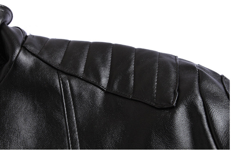 Men Leather Mens Skull Punk Veste Cuir Homme PU Leather Jackets motorcycle leather Coats Plus Size XXXL 4XL 5XL Fashion