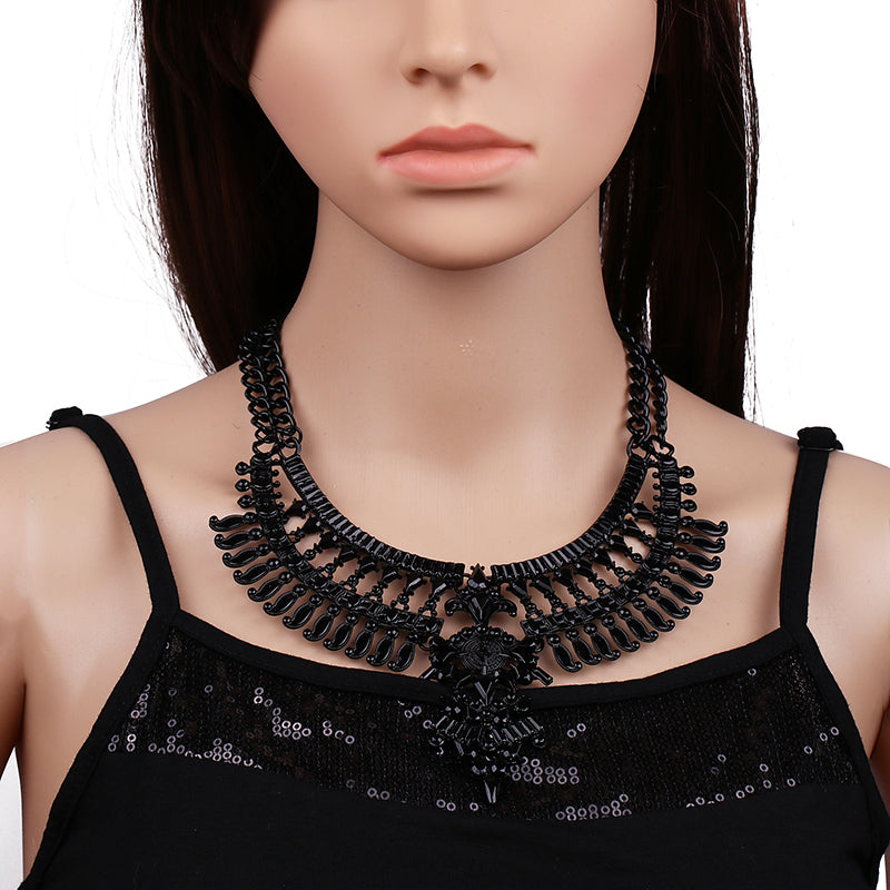 New Fashion Vintage Necklaces & Pendants Big Collar Necklace Gold Necklace Crystal Jewelry Statement Necklace N2202