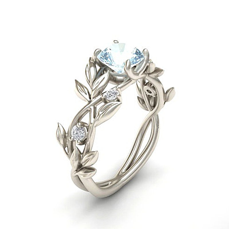 Hot Flowers Finger Alloy Rings For Women Crystal Middle Ring Fashion Jewelry