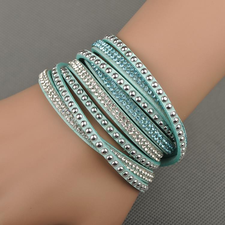 Lokaer Hot Sale Wholesale Fashion Wrap Bracelet Multilayer Bracelets 6 Colors To Choose For Women Gift