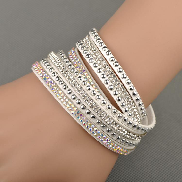 Lokaer Hot Sale Wholesale Fashion Wrap Bracelet Multilayer Bracelets 6 Colors To Choose For Women Gift
