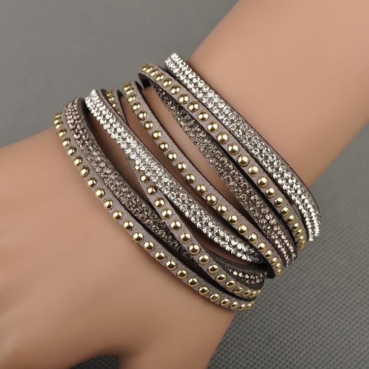 Lokaer Hot Sale Wholesale Fashion Wrap Bracelet Multilayer Bracelets 6 Colors To Choose For Women Gift