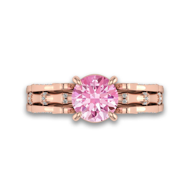 Luxury Rose Gold Ring Engagement Skull Angel Wings Rings For Women Gothic Red Cystal Wedding Band Bridal Accessory Jewelry