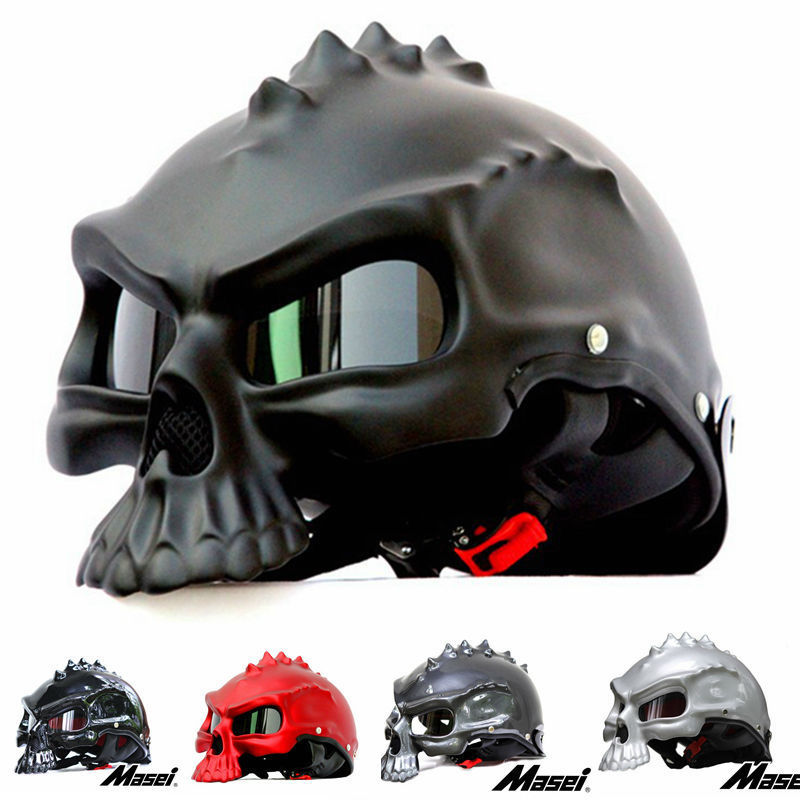 Skull Motorcycle Helmet Half Face Helmets