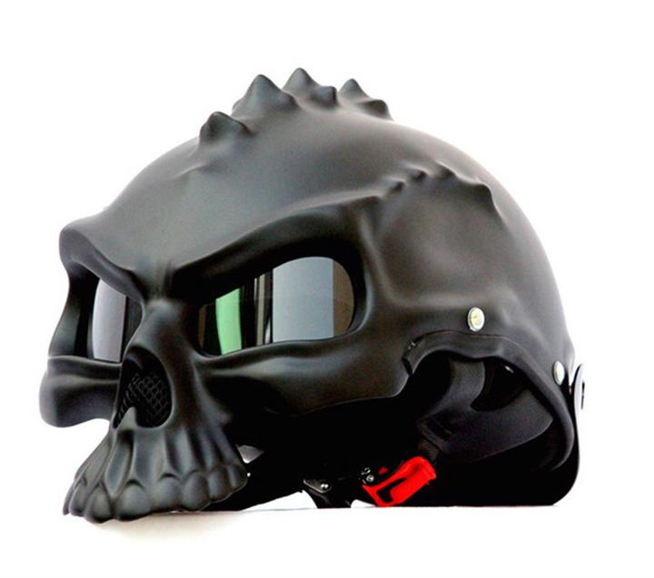 Skull Motorcycle Helmet Half Face Helmets