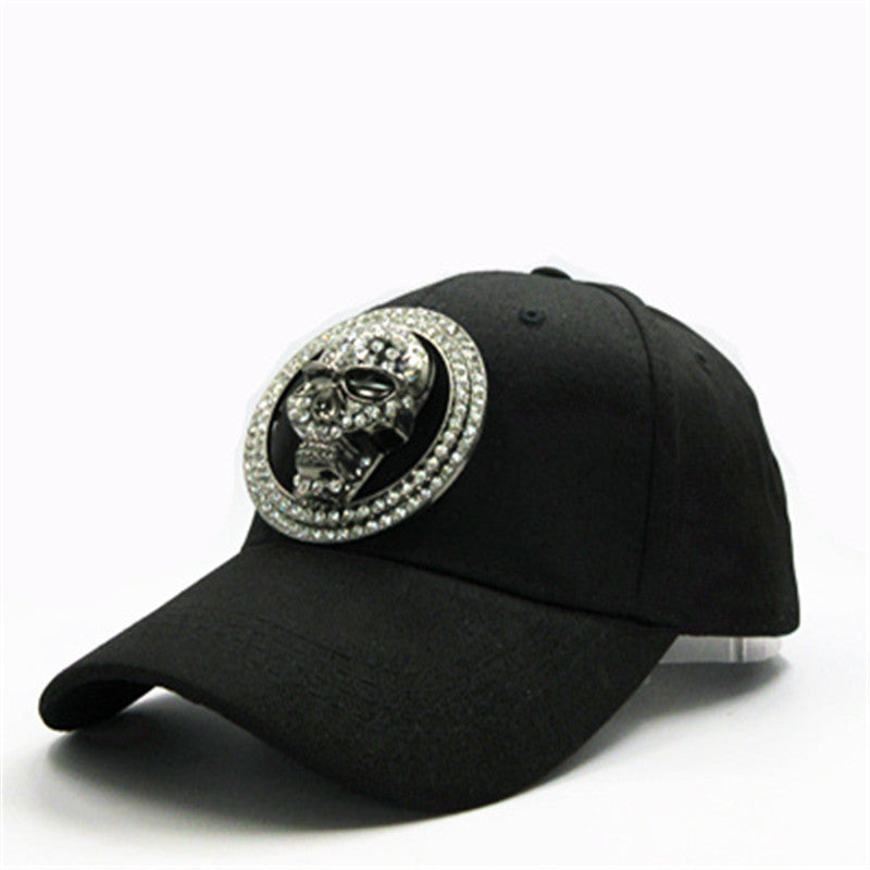 Metal skull cotton Casquette Baseball Cap hip-hop cap Adjustable Snapback