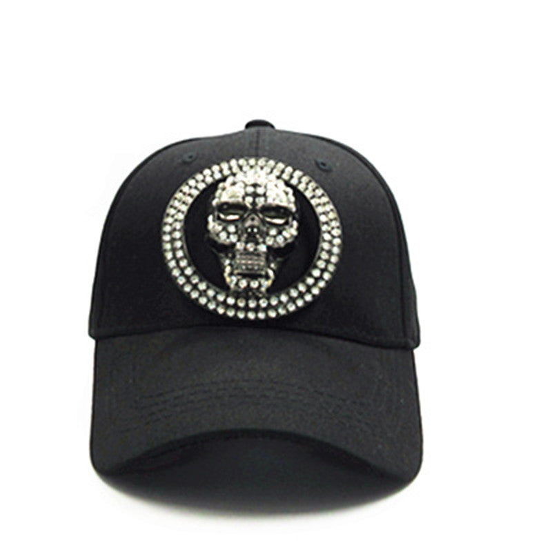 Metal skull cotton Casquette Baseball Cap hip-hop cap Adjustable Snapback