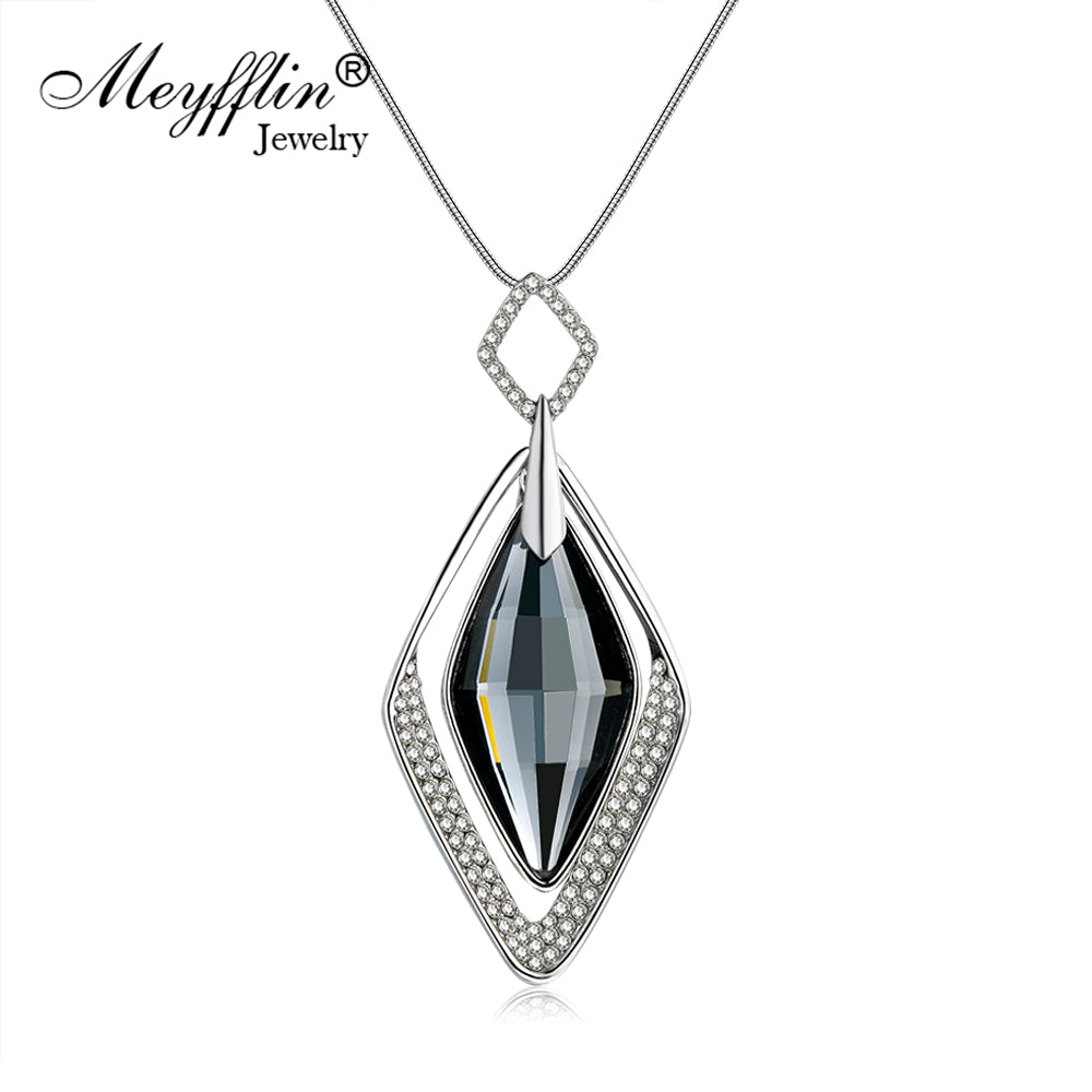 Long Necklaces & Pendants for Women Collier Femme Geometric Statement Colar Maxi Fashion Crystal Jewelry Bijoux 2018