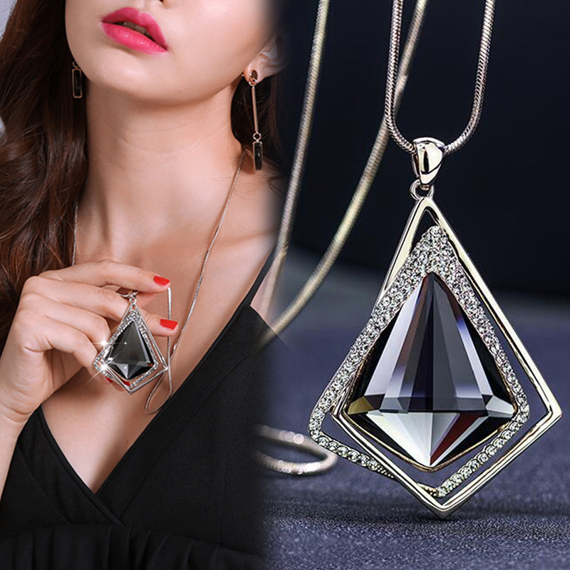 Long Necklaces & Pendants for Women Collier Femme Geometric Statement Colar Maxi Fashion Crystal Jewelry Bijoux 2018