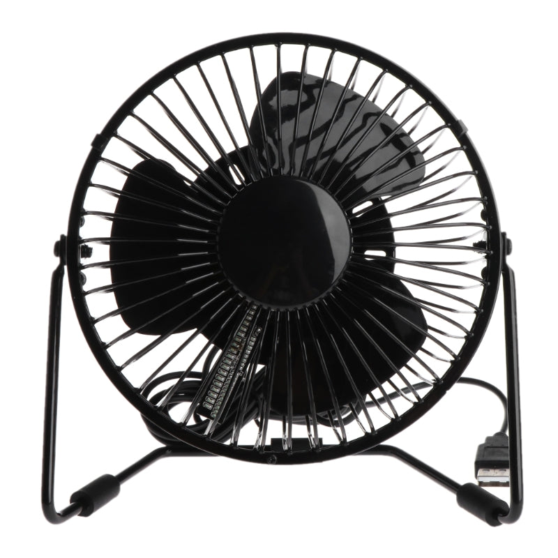 Mini USB Fan Desktop USB LED Fan Real Time Temperature Message Cooling Fan For PC Home Office Gadgets