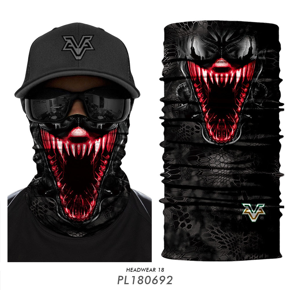 Skull Seamless Balaclava Magic Scarf Heaewear Outdoor Sports Bandanas