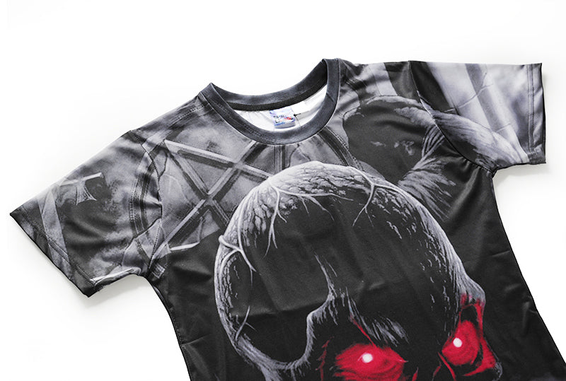 Men Brand Clothing Summer Skull 3d Printing T-shirt Male Casual tshirt Fashion Mens Short Sleeve
