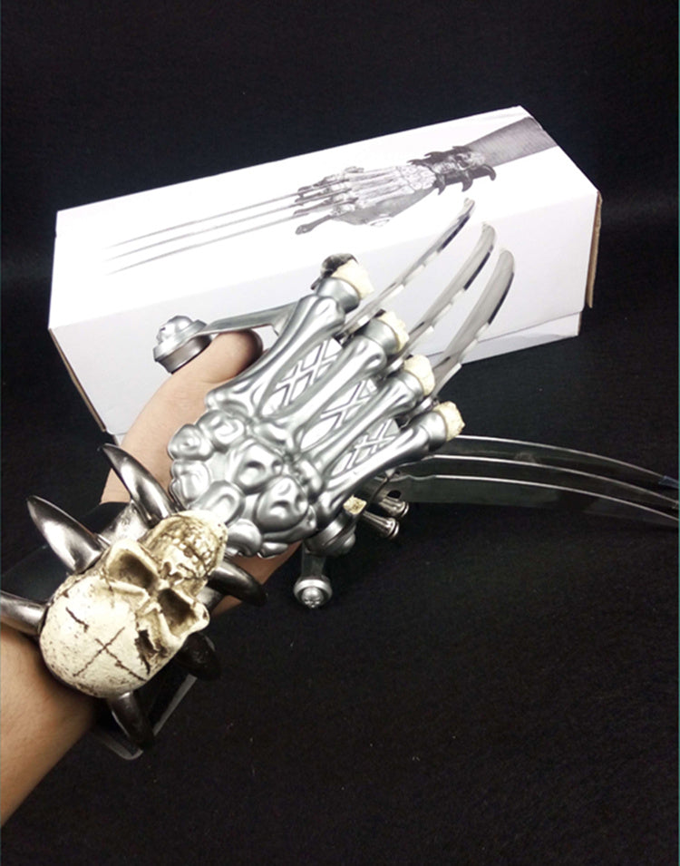 17" SKULL HAND CLAW Gauntlet Fantasy
