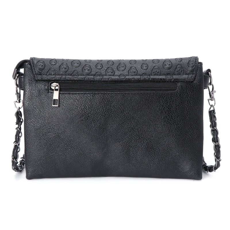 Handbag Rivet Gothic Skull Bags Chain Messenger Crossbody Shoulder Bag