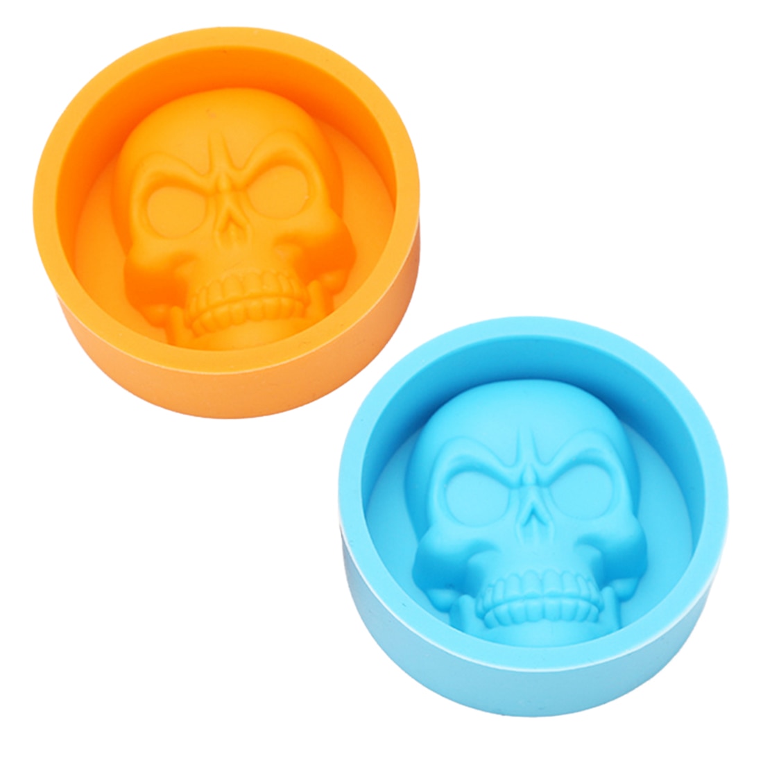 New Arrival 3D Skull Head Silicone Mold Home Party Fondant Cake