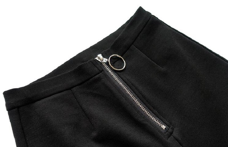 New Fashion Punk Gothic Women Pant Leggings Hollow Out Five-Pointed Star Women Clothing