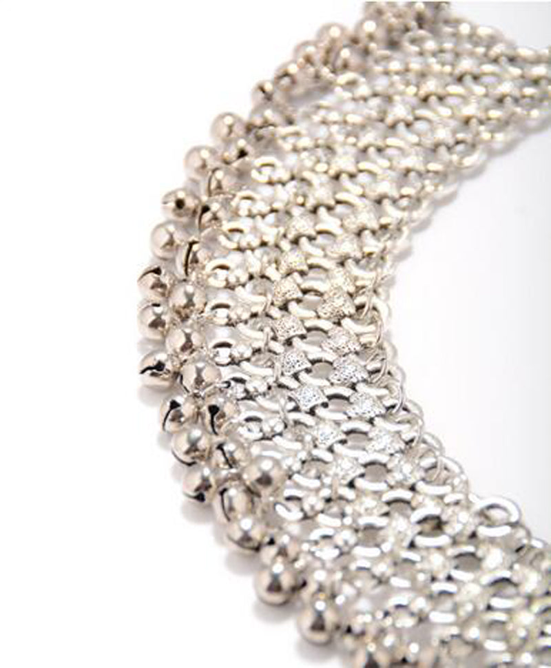 New Fashion Sexy Vintage Silver Anklet Chain Lots Bell Beads Ankle Bracelet Foot Jewelry For Women Barefoot Sandal