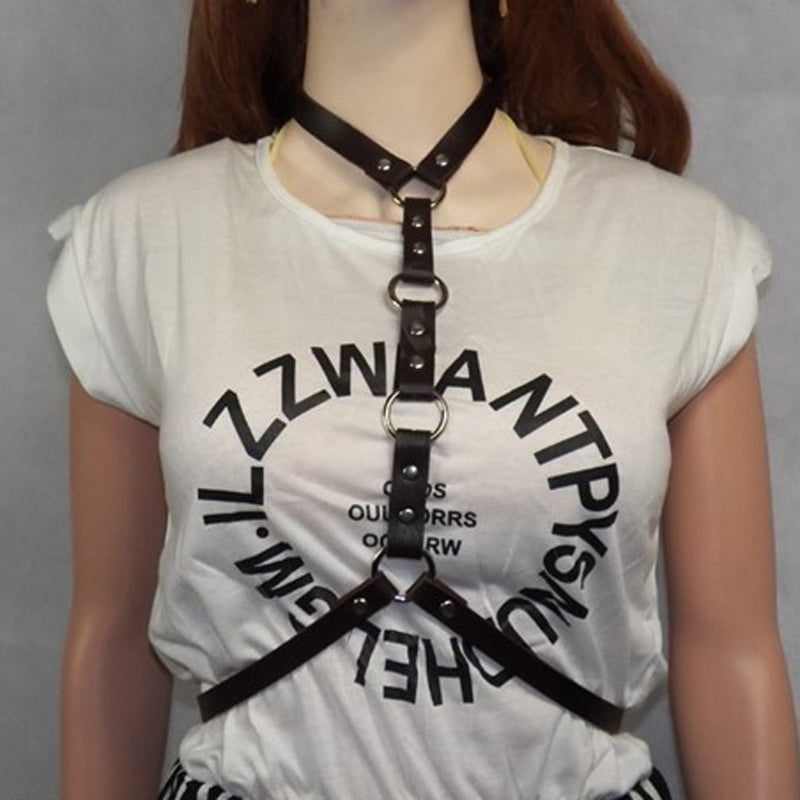New Gothic body harness Combination Adult Pole dance harness cage bra sexy lingerie wear bondage harness