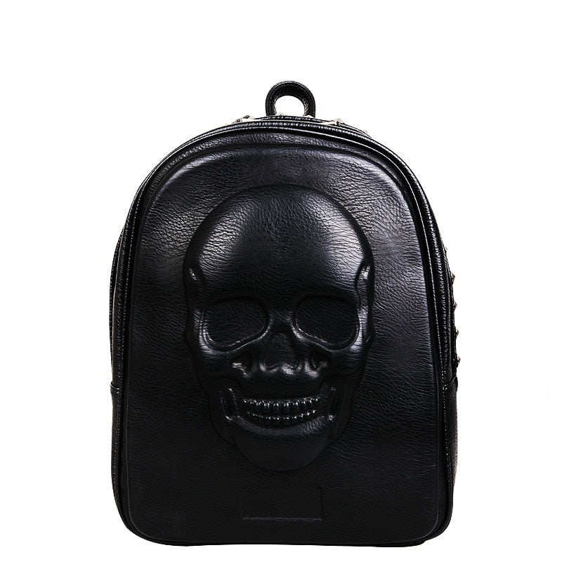 New Shoulder Bag Fashion Personality Skull Head Square Backpack